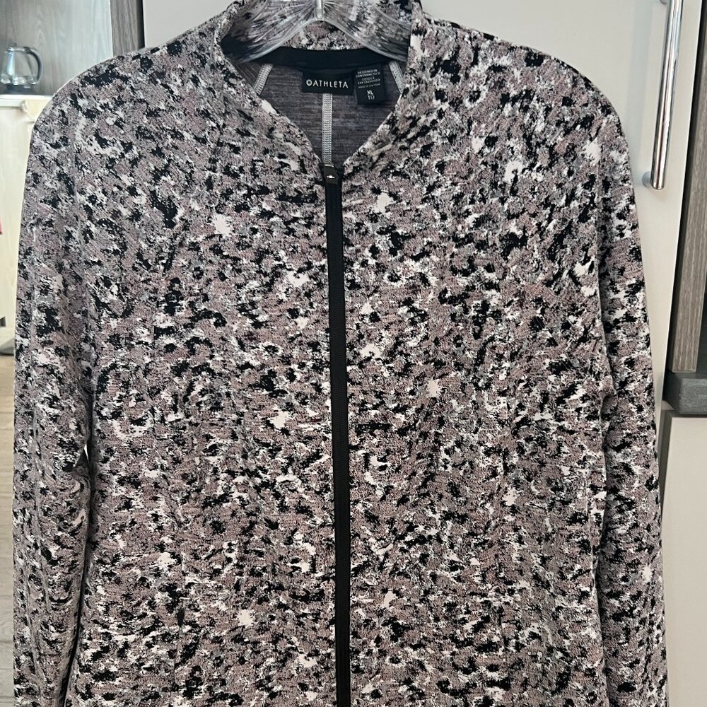 Athleta Salutation Textured Print Jacket